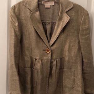 Michael Kors gold jacket, size 8